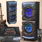 Caixa Amplificadora Multiuso Mondial CM-12 Connect Mega Sound Bluetooth, Entradas USB e SD Card, MP3 e Rádio FM – 1500W