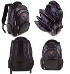 Mochila Executiva Pu, Swissland, Unissex, Preto