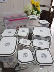 Conjunto de Potes Herméticos para Cozinha com Tampa 10 Peças – Electrolux