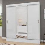 Guarda Roupa Casal com Espelho 3 Portas 2 Gavetas Istambul Espresso Móveis