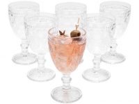Jogo de Taças para Vinho de Vidro 350ml – 6 Peças Royal