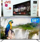 Smart TV 4K HQLED 58” JVC LT-58MB708 Android – Wi-Fi Bluetooth HDR 4 HDMI 3 USB