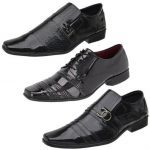 Kit 3 Pares Sapato Social Masculino Verniz Conforto Moderno – Eleganci