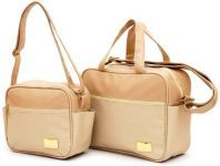 Kit Bolsa e Frasqueira BABY NUT Bege, Baby Nut, Bege