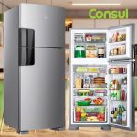 Geladeira Consul Frost Free Duplex CRM56 450L Inox