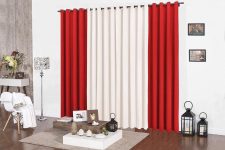 Cortina Yasmin Mellindre Vermelho/Palha 2M