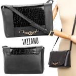 Bolsa Vizzano Flap Detalhe Croco Feminina