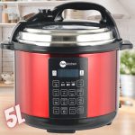 Panela de Pressão Elétrica Multifuncional 5L – Vermelha – Fun Kitchen