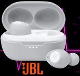 Fone de ouvido in ear true Wireless, JBL, JBLT115TWSWHT, Branco, Pequeno