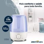 Umidificador Ultrassônico de Ar Portátil Britânia – BUD04B 4,8L