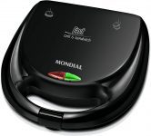 Sanduicheira Fast Grill e Sandwich 127V, Preto, Mondial – S-12