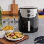 Airfryer Fritadeira Lightfry Preta Em Inox 4 Litros