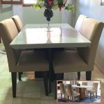 Sala de jantar Olimpia – 1200 TP. MDF/LAQ. C/4 cadeiras