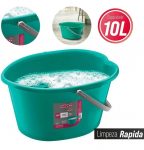 Balde Sekito com Régua de Litragem, 10 L, Verde, Noviça