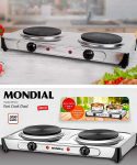 Fogão Elétrico 2 Bocas de Mesa Inox 2000W – Mondial Fast Cook FE-03