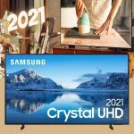 Smart TV 60” Crystal 4K Samsung 60AU8000 Wi-Fi – Bluetooth HDR Alexa Built in 3 HDMI 2 USB