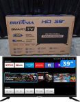 Smart TV HD D-LED 39” Britânia BTV39G60N5CH – Wi-Fi 2 HDMI USB