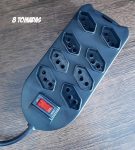Protetor Eletronico Intelbras com 8 tomadas EPE 1008+ Preto