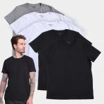 Kit Camiseta Básica Ultimato Masculina – 5 Peças