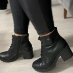 Bota Coturno Via Marte Salto Alto Feminina