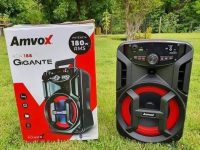 Caixa de Som Amvox Aca 188 Gigante Bluetooth – Amplificada 180W USB com Tweeter
