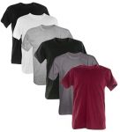 Kit 6 Camisetas 100% Algodão