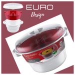 Cuscuzeira Para Microondas, Vermelho, Euro