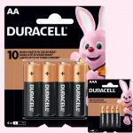 Pilha AA Pequena OU AAA Palito Alcalina 4 Unidades – Duracell