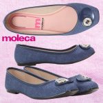 Sapatilha Moleca Jeans Feminina