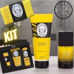 Kit Perfume Giorno Uomo Black Oud Masculino – Deo Colônia 100ml com Shampoo 2 Unidades ou Kit Shampoo Sabonete e Desodorante Giorno Uomo – Black Oud