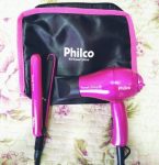 Kit Secador e Chapinha Philco Travel Shine