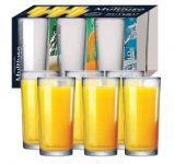 Jogo de Copos Vidro 255ml 6 Peças Ruvolo – Glass Company 680703