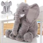 Almofada Elefante Gigante, Buba, Cinza