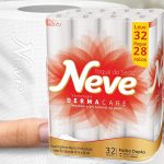 Neve Papel Higiênico Toque de Seda Folha Dupla, 30m