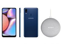 Smartphone Samsung Galaxy A10s 32GB 2GB RAM + Nest Mini 2ª geração