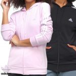 Jaqueta Adidas 3 Listras Capuz Feminina