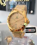 Relógio, Analógico, Weide, WH801G, masculino, Dourado