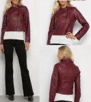 Jaqueta Cropped Facinelli Perfecto PU Feminina
