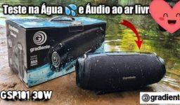 Caixa de Som Gradiente Aqua Powerful Bluetooth – Portátil 30W à Prova de Água com Microfone