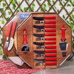 Kit Para Pizza 14 Pcs Pizza – Laminas De Aco Inox E Cabos De Polipropileno
