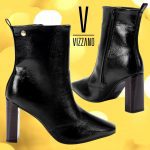 Bota Coturno Vizzano Salto Alto Feminina