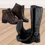 Kit 2 Pares de Botas Femininas Cano Baixo e Cano Alto Metalassê