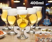 Jogo de Taças para Cerveja Vidro 6 Peças 400ml – Ruvolo Panama