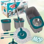 Mop Giratório Duas Águas, com cesto Inox e Divisor de água, MOP7504, Flash Limp