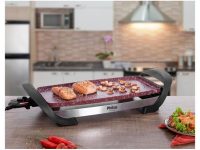 Grill Philco PGR03P Large Stone Retangular 1500W – com Chapa Antiaderente e Coletor de Gordura