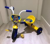 Triciclo Ultra Bike Top Boy Jr Velotrol Motoca Azul/Amarelo