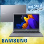 Notebook Samsung Book Intel Core i3-1115G4, Windows 10 Home, 4GB, 1TB, 15.6” Full HD LED Cinza Chumbo