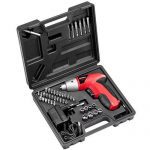 Parafusadeira Mondial FPF 05M à Bateria com Maleta Kit Oficina 4.8 V – Laranja/Preta