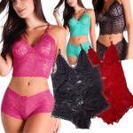 Kit 2 Conjuntos de Lingerie Caleçon Calcinha e Sutiã