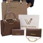 Kit De Bolsa Castelo mais Corrente e Carteira Victor Valencia
